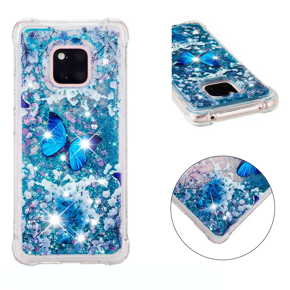 HUAWEI Mate 20 Pro Mate20 PRO LYA L09 LX9 L29 динамическая жидкость зыбучий песок чехол Mate20Pro задняя