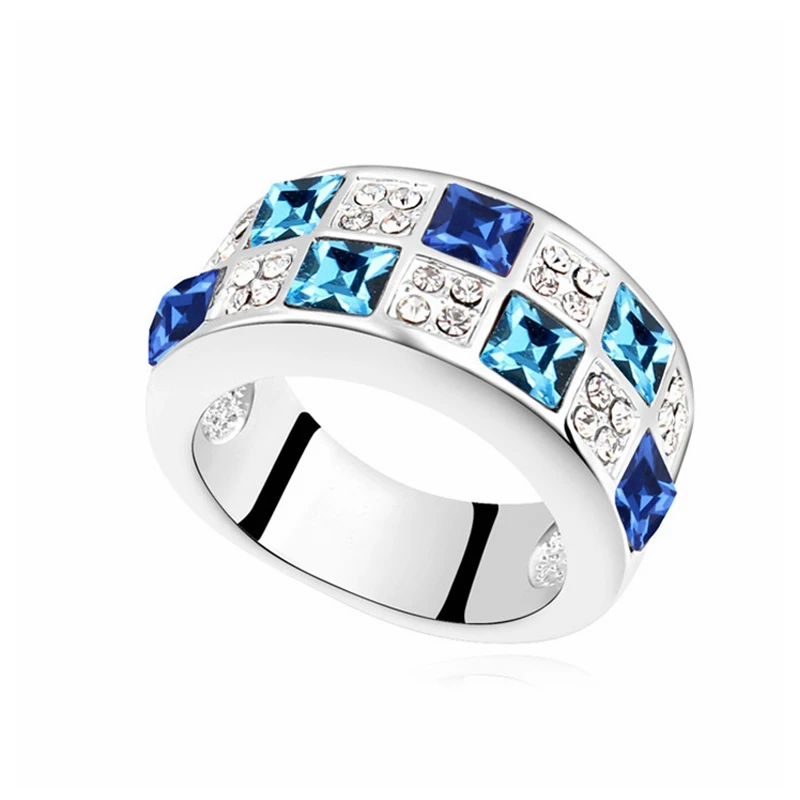 

Rings Wedding Jewelry for Women Crystal from Swarovski Fashion Party Finger Ring Female Engagement Jewellery