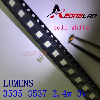 

Original 2000PCS LUMENS LED 3535 Light Beads Cool white High Power 2.4W 3V For LED LCD TV Backlight Applicatio