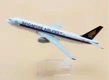 plane model Boeing 777 Singapore Airlines aircraft B777 16cm Alloy simulation airplane model for kids toys