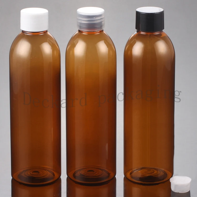20pcs/lot 250ml empty brown shampoo bottles ,travel set bottles for