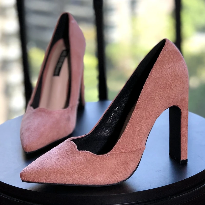 Cresfimix Street C2637 Calidad Tacón Elegante Alta Mujeres Flock Señora c Hauts Garras Femmes Alto Zapatos B d Lindos a Moda Casual vXwar7vq