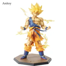 Dragon Ball Z Super Saiyan Goku Son Gokou Boxed KameHameHa Trunks vegeta buu Gotenks PVC Action Figure Model Toy Gift