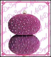 Aidocrystal handmade special crystal pink blink rhinestone clutch purse