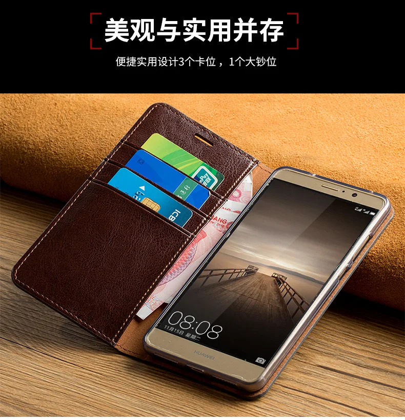 ND06 Чехол-книжка из натуральной кожи для Xiaomi Redmi Note 8 Pro, кожаный чехол для Redmi Note 8 Pro, чехол для телефона с отделениями для карт