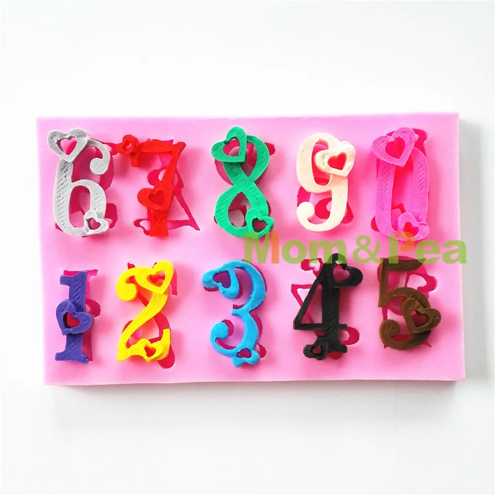 

Силиконовая форма в форме сердца «Мама и горох», 0717