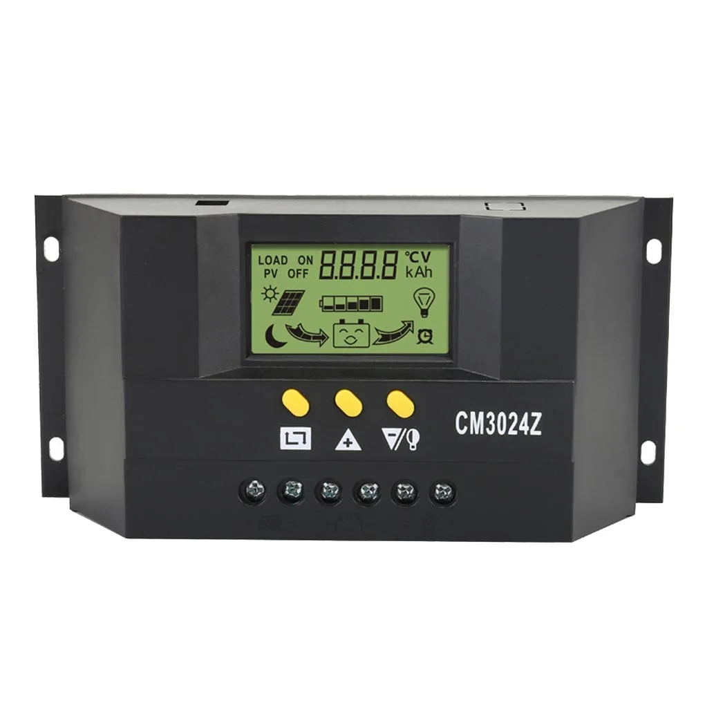 

C30a12/24V PWM Solar Charge Controller Battery Charge Regulator with LCD Display for Mobile Phones Tablets