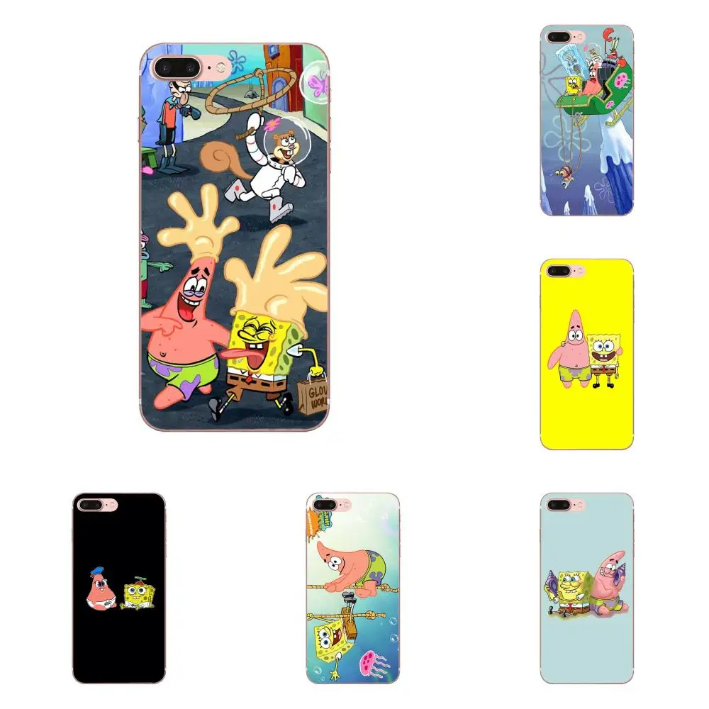 

Spongebob And Patrick Cartoon Soft Design Customized For Xiaomi Mi3 Mi4 Mi4C Mi4i Mi5 Mi 5S 5X 6 6X 8 SE A1 Max Mix 2 Note 3 4