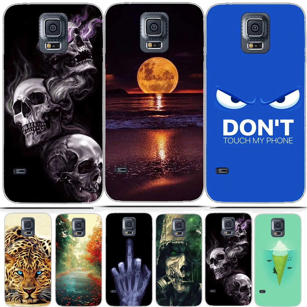 Caso para Samsung Galaxy S5 i9600 caso cubierta de la del silicio para Funda Galaxy S5 cubierta de la caja para Samsung Galaxy S5 G900F bolsa|case samsung galaxy|case for