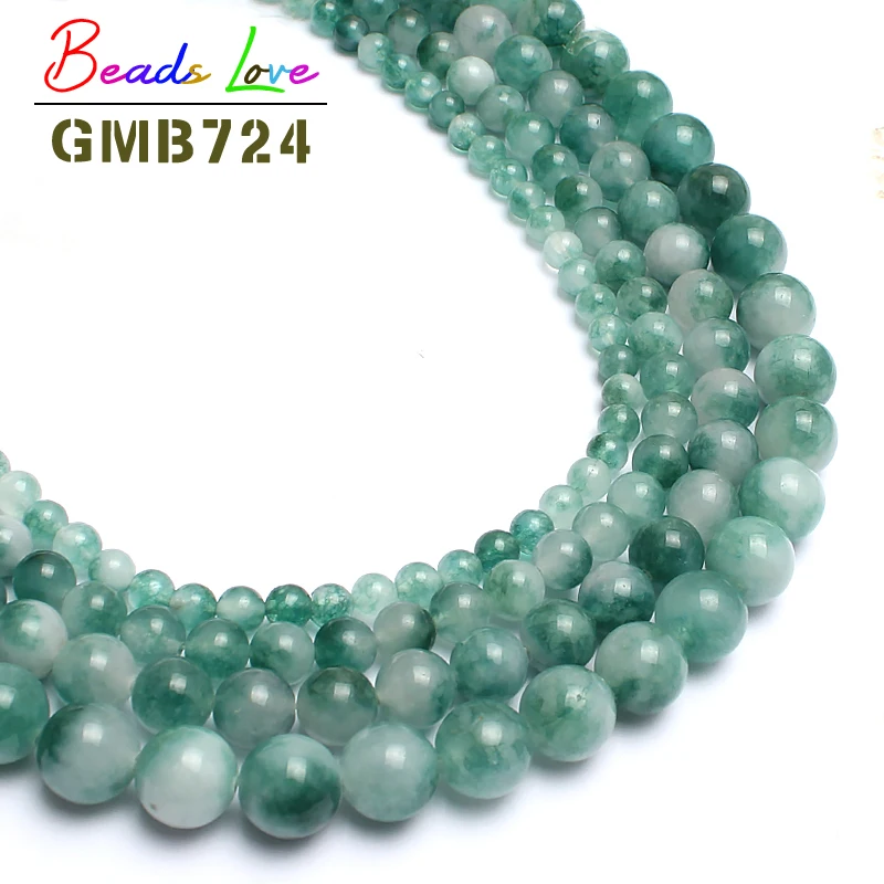 

Natural Green Chalcedony Jades Stone Beads For Jewelry Making 15.5inches 4 6 8 10 12mm Spacer Beads Diy Jewelry