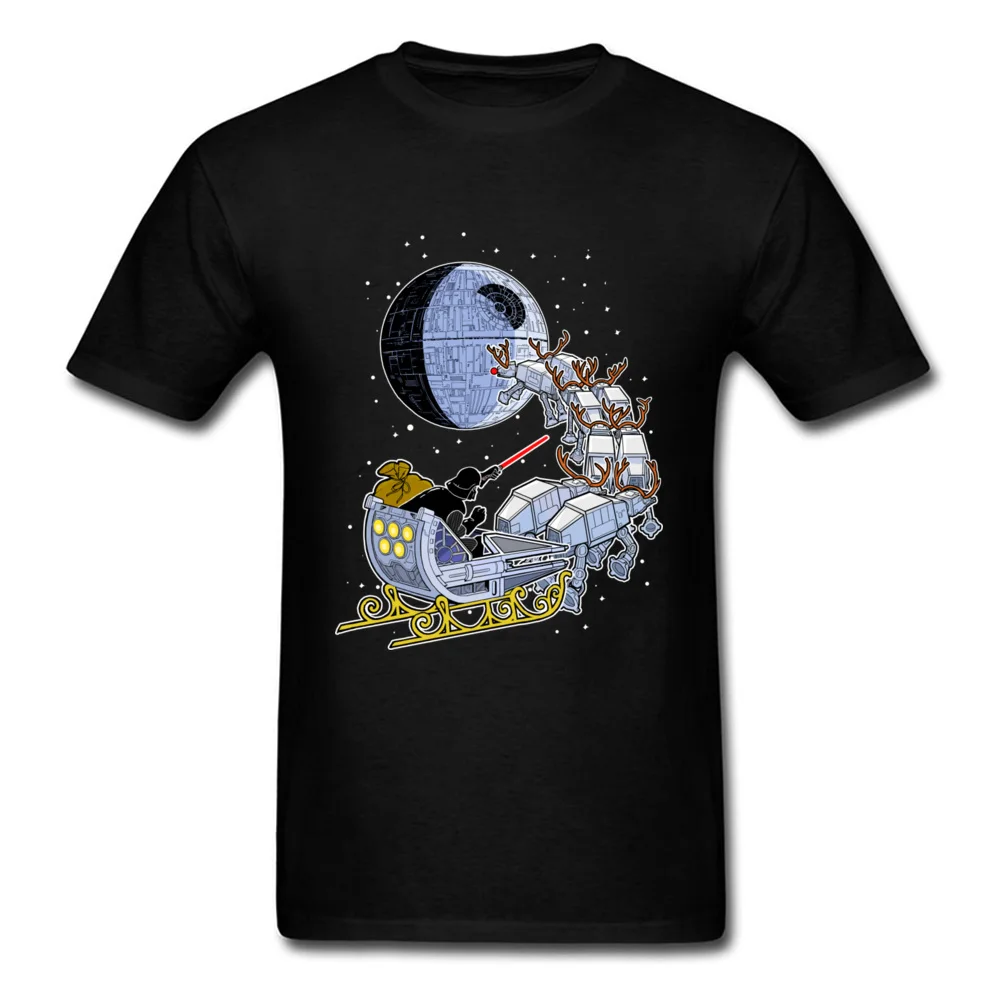 

Christmas Santa Darth Vader Sleigh Funny T Shirts Brand New Fashion Print Tshirt Men Star Wars T Shirt Swordman Happy New Year