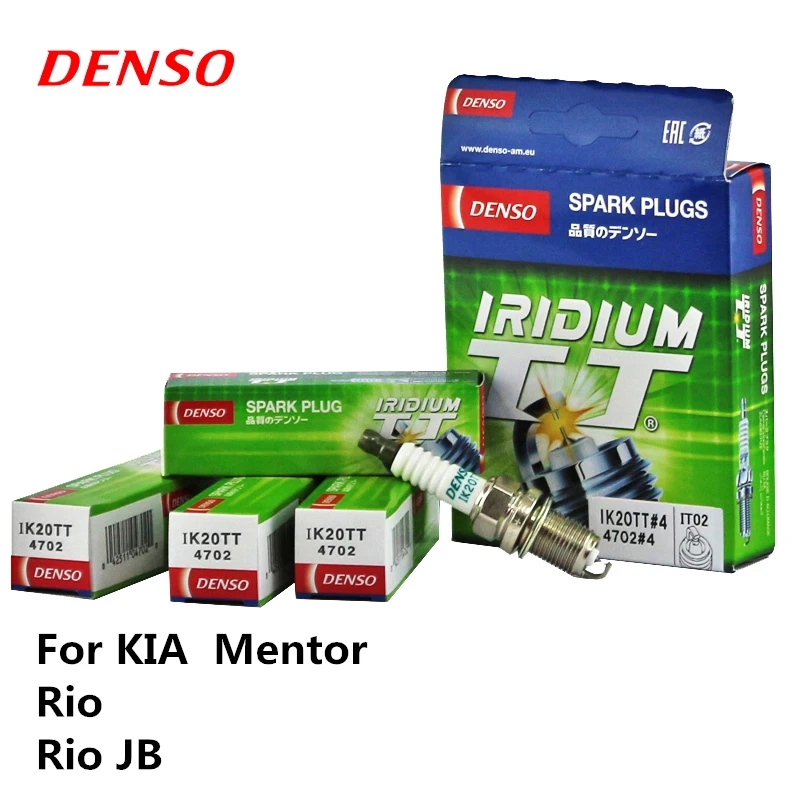 DENSO Car Spark Plug For KIA Mentor Rio Rio JB Iridium Platinum IK20TT