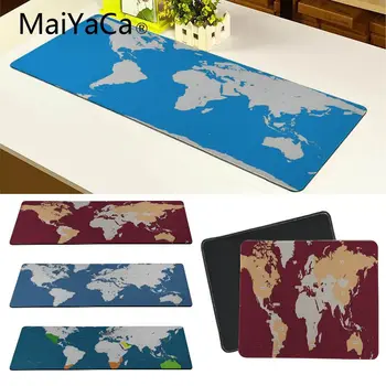 

MaiYaCa Your Own Mats World Map Unique Desktop Pad Game Mousepad Large Thicken Comfy Waterproof Gaming Rubber Mouse Pad