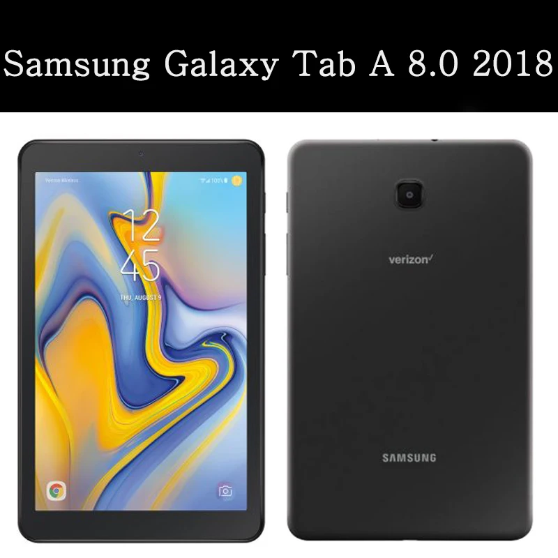 QIJUN флип чехол для планшета Samsung Galaxy Tab A 8 0 дюйма 2018 защитный подставка силиконовый