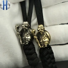 Зонт EDC веревочный кулон латунный черепаха Фея нож бусины осень висячая Пряжка телефон осень молния голова бусы на веревочке