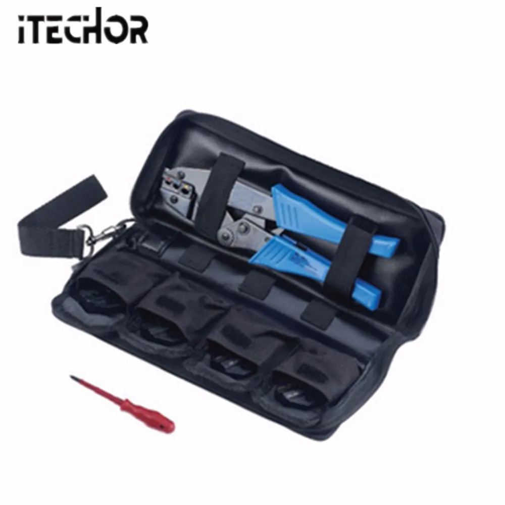 

iTECHOR Durable FSK-30JN Mini Oxford Bag Combination Tools Set Terminal Crimper Pliers PH Screwdriver Hand Tool Kit-Random color