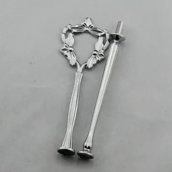 

2 tiers Peach heart cake stand handles/crystal cake stand handles(free shipping) 190 sets/ bag.