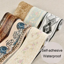 Для гостиной, спальни, плитка для ванной и кухни, плинтус, наклейка на талию, s, ПВХ, самоклеющиеся обои, Декор, стикер на стену, водонепроницаемый
