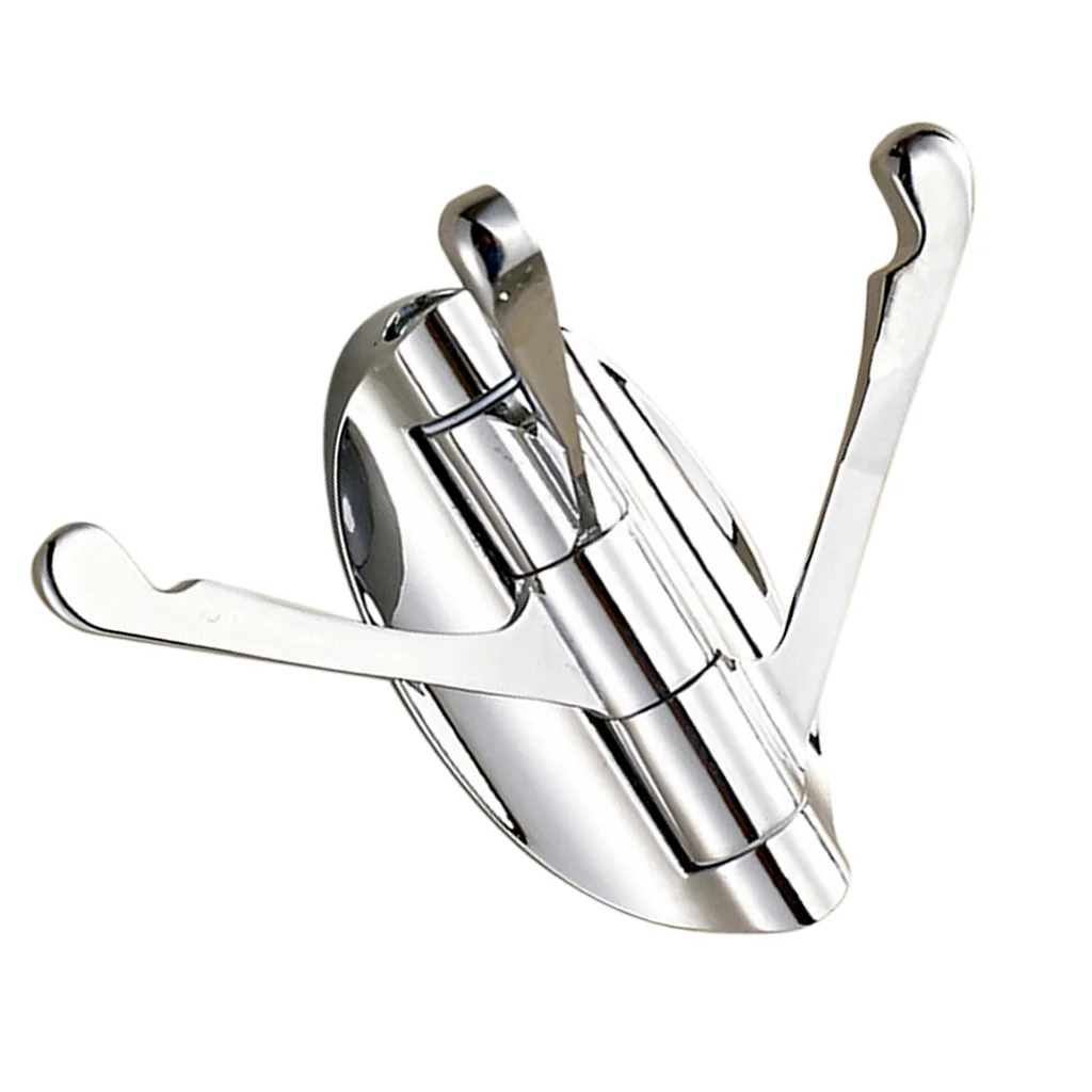 ZInc Alloy Swivel Hook Heavy Duty Foldable Swing 3 Arms Triple Coat Hook Bath Towel/Clothes Hanger