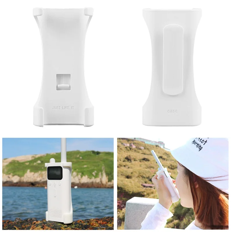

Original Walkie Talkie Protective Case Back Clip for XiaoMi MIJIA White Color
