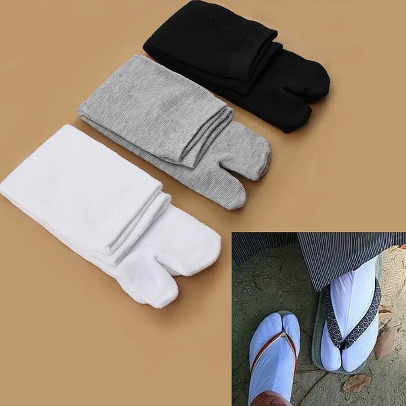 1 Pair Footful Unisex Japanese Kimono Flip Flop Sandal Split Toe Tabi