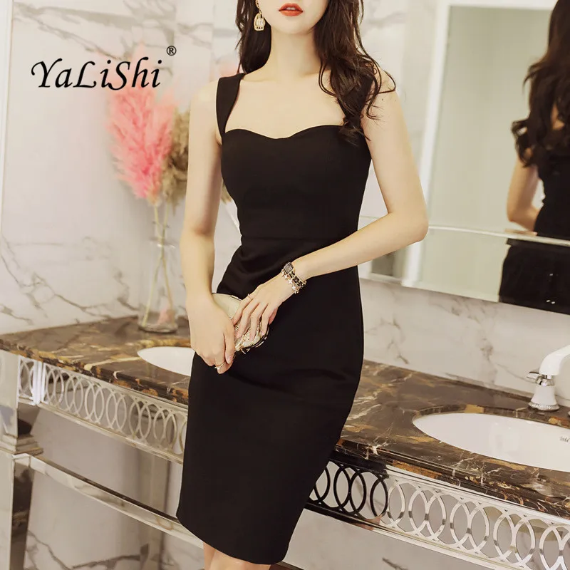 

2018 New Summer Dress Women Bodycon Party Sexy Clubwear Dress Vestidos De Festa Sleeveless Black Sexy Bandage Pencil Dresses