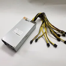 Источник питания 2500 Вт 12 В 183A выход включает 10 шт. 6Pin разъем для Antminer S7 S9 D3 A3 Baikal X10 Giant-B WhatsMiner M1 M2 M3