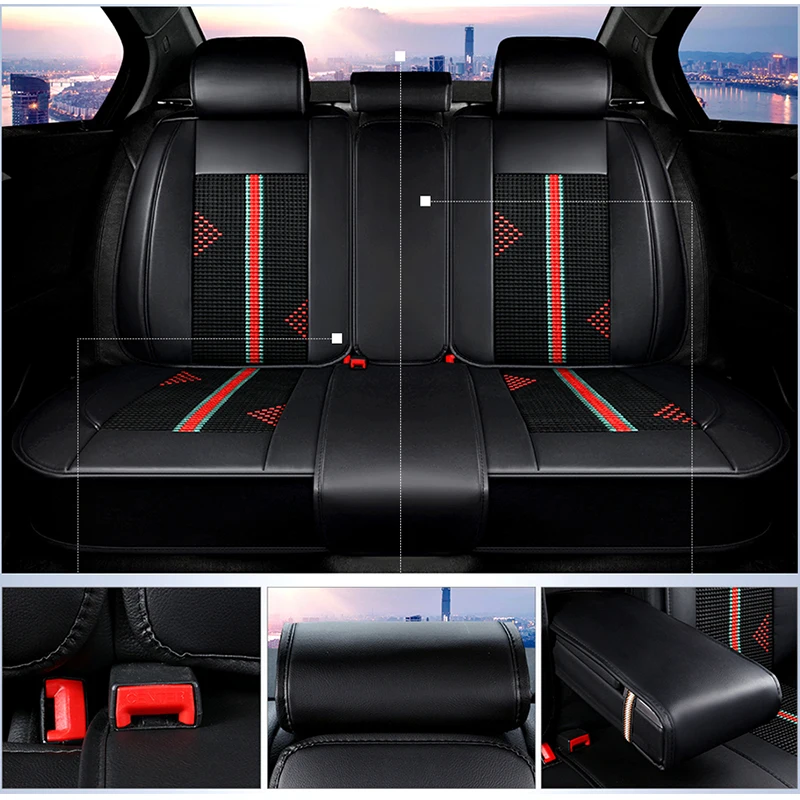 KADULEE ice silk car seat cover for chrysler voyager mazda 6 gg renault scenic honda accord opel au