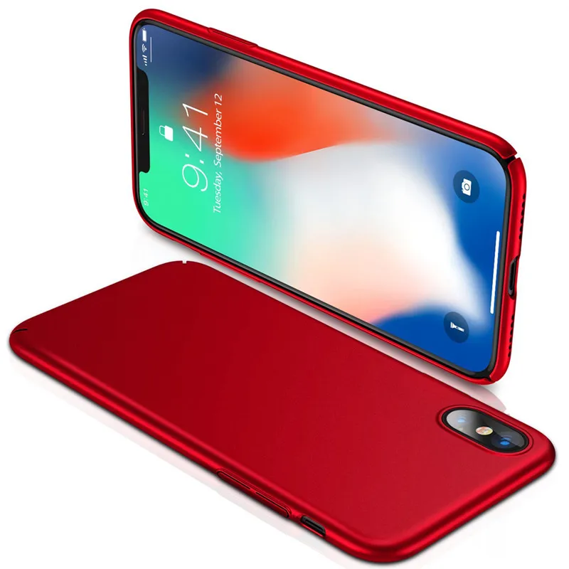 Беспроводной зарядный чехол для iPhone X ультра тонкий ПК Жесткий Чехол Apple бизнес