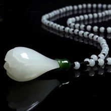 32*32 мм Ожерелье из натурального камня, ювелирное изделие, подвеска из афганского нефрита, безопасная двойная Пряжка, подвеска на удачу, передовая передача белого нефрита