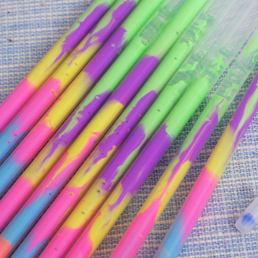 10 шт многоцветные радужные текстовыделители Заправка для гелевой ручки школьные принадлежности Канцтовары живопись флуоресцентные граффити Заправка для детей