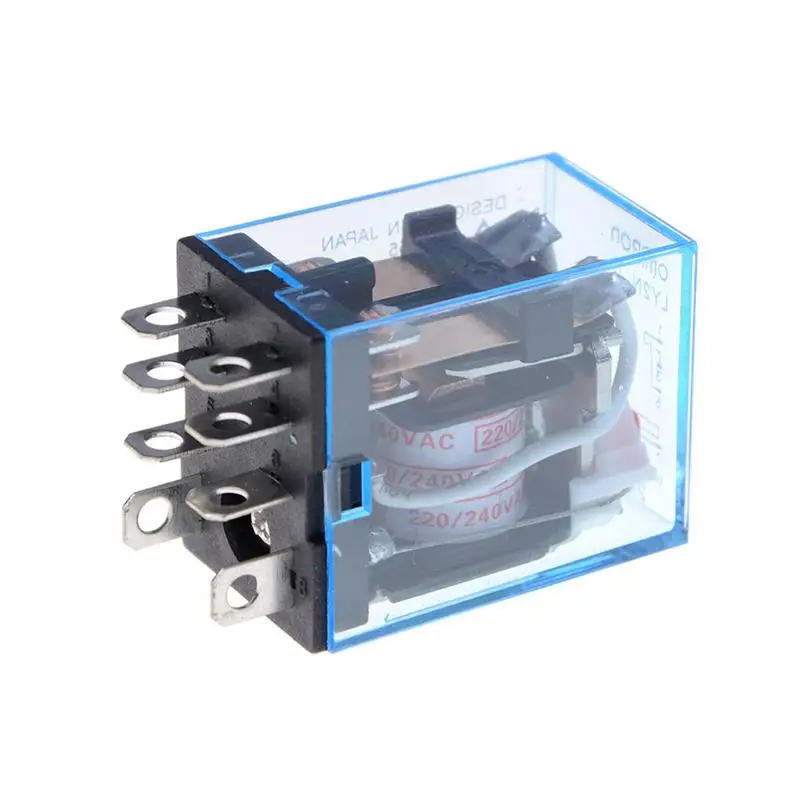 

8 Pins LY2 Relay Switch 10A Dpdt Relay 12VDC 24VDC 110VAC 220VAC LY2N General Purpose Relay LY2NJ With Power Relay Base Socket