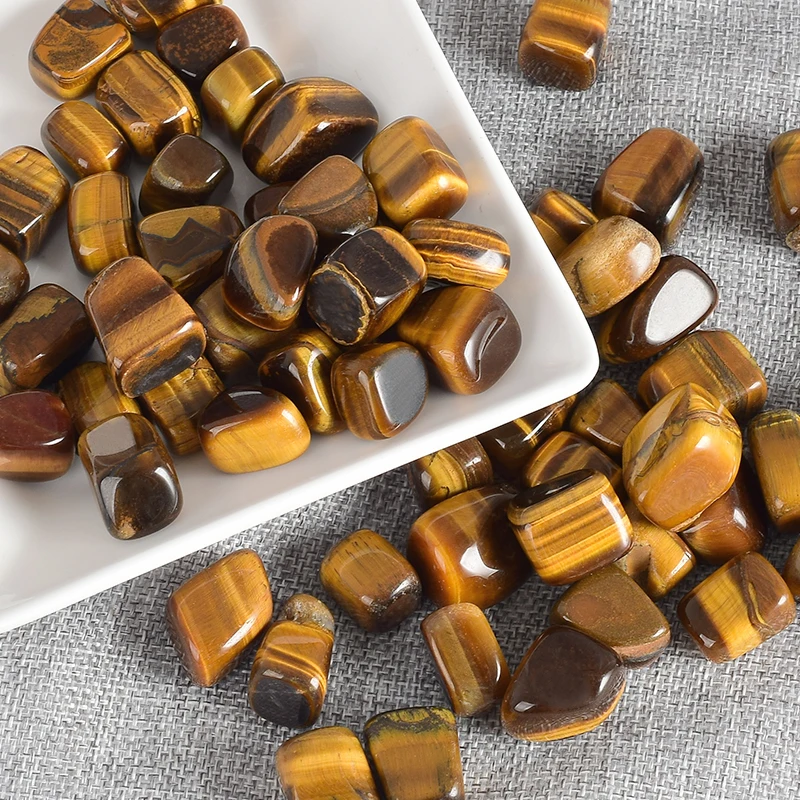 

100g Bulk tiger eye Tumbled Stone Beads and fengshui Minerals Crystal for Chakra Healing Crystals Home Garden Decoration