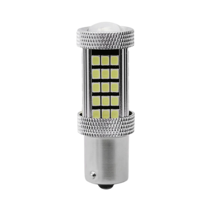 Auto Signal Light DC12V 1156 2835 63 LED 6000K Car Projector Fog Driving Light White Bulb DRL Lamp