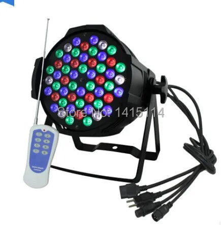 

Professional led lighting 54pcs 3W Full color led par can light with remote contrl function