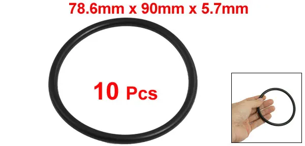 Automobile 90mm x 5.7mm O Rings Hole Sealing Gasket Washer 10 Pcs.jpgB