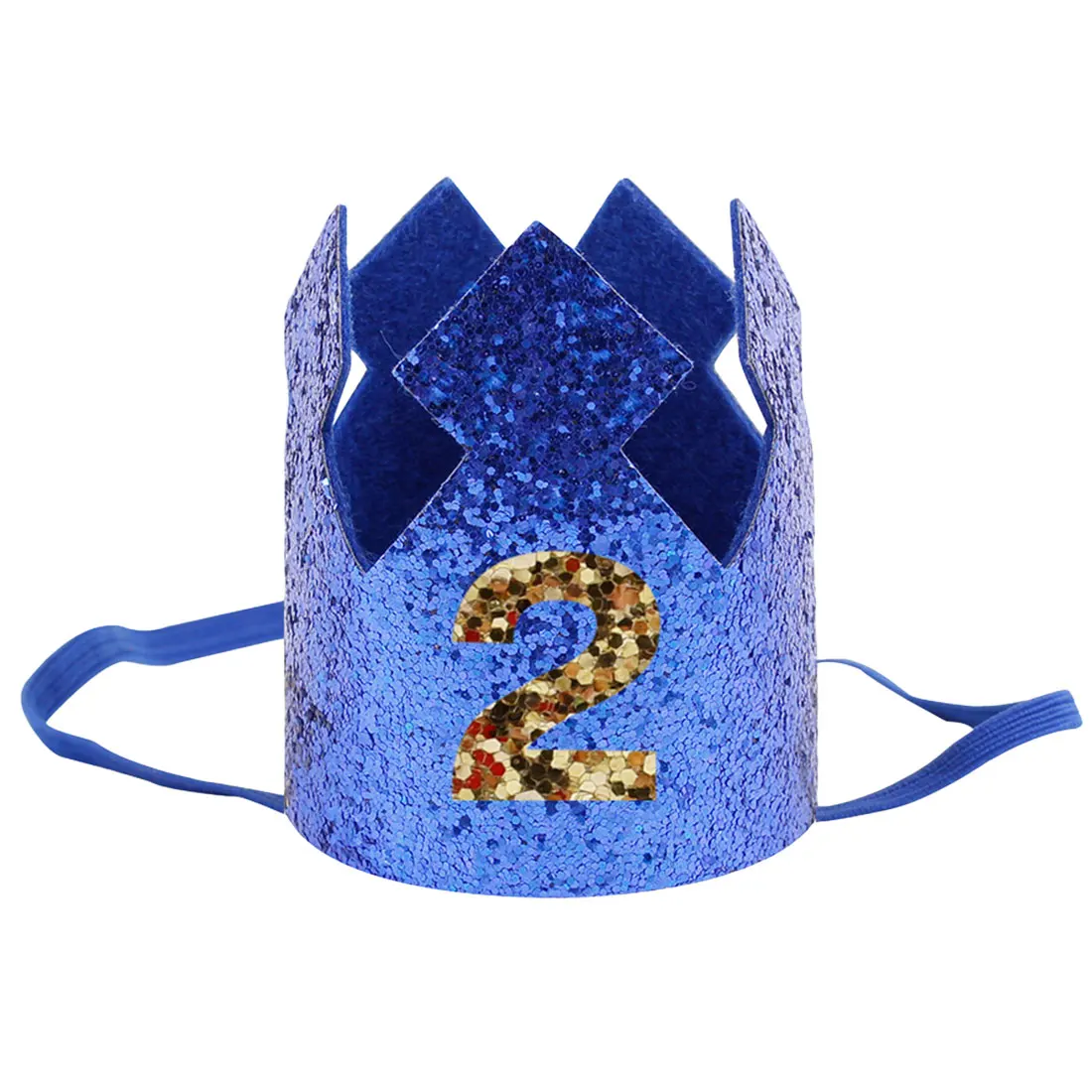 1 шт счастливые шляпы для вечеринки по случаю Дня рождения декоративная крышка один день рождения шляпа Принцесса Корона 1-й 2-й 3-й год номер детские аксессуары для волос - Цвет: gold 2