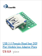 10 шт./лот USB-04 USB штекерные разъемы для DIP адаптера пластины конвертер 4 Pin для 2,54 мм печатной платы