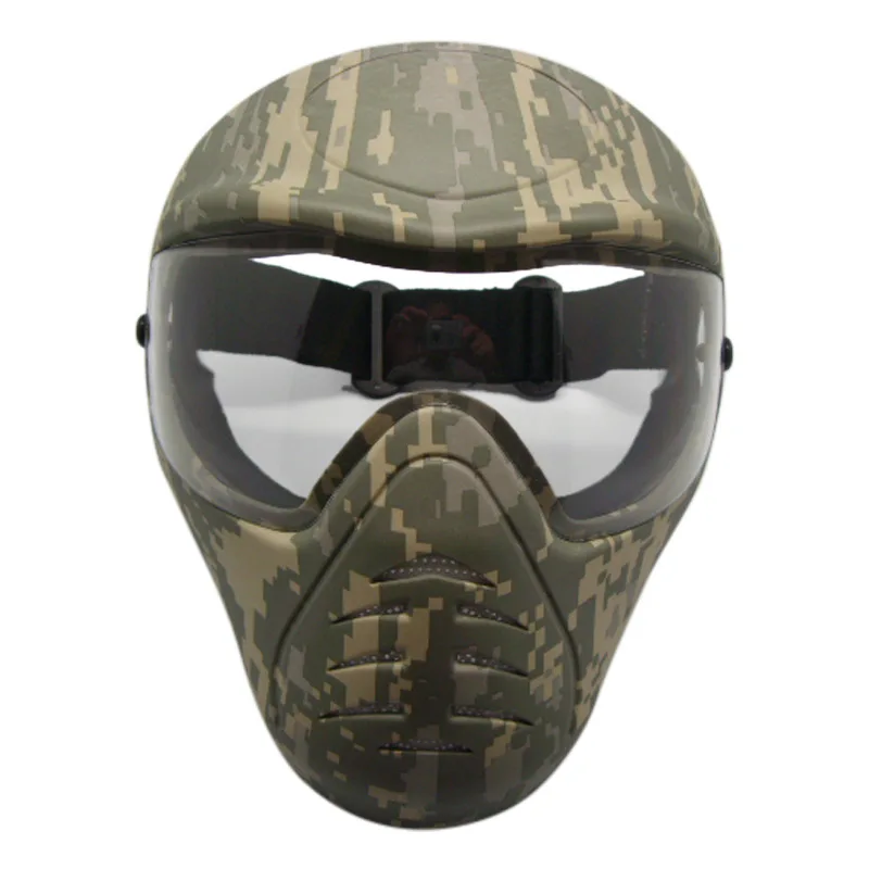Heavy Duty Paintball Mask with Anti Fog Single Lens Outdoor Army Full