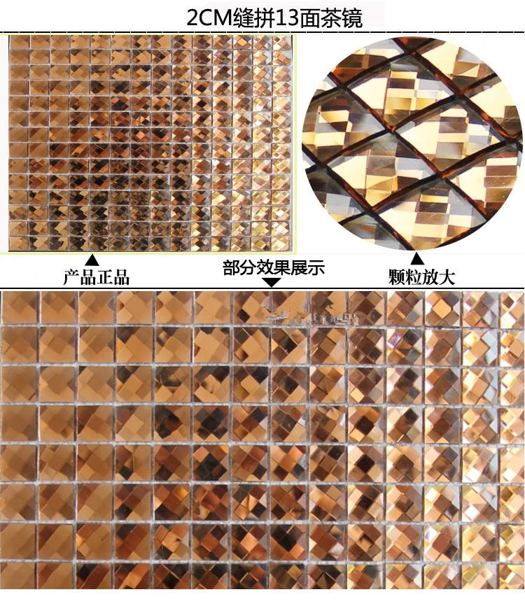 13 СКОШЕННЫХ кромок Алмазная огранка Хрустальное стекло зеркальная мозаика плитка внутренняя стена потолок Дисплей Шкаф украшение стены наклейка YY-AC05