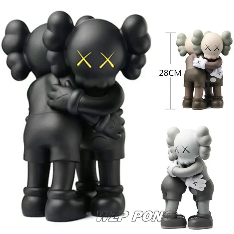 

28CM KAWS Together Embrace Companion Action Figure OriginalFake Kaws Cosplay Collection Model Toys Gift