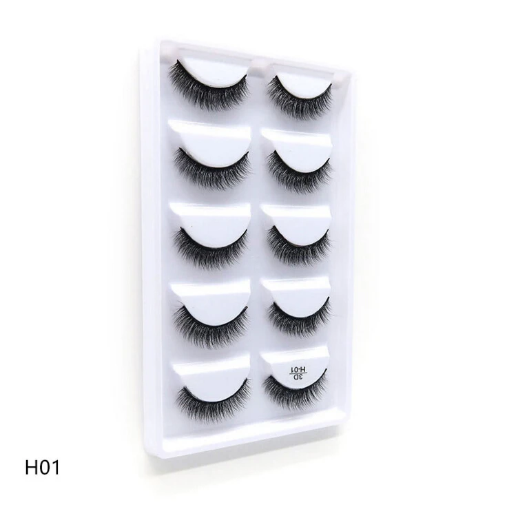 NEW 1/3/5 pairs Fake Mink Eyelashes 3D Natural False Eyelashes 3d Mink Lashes Soft Eyelash Extension Makeup Kit Cilios