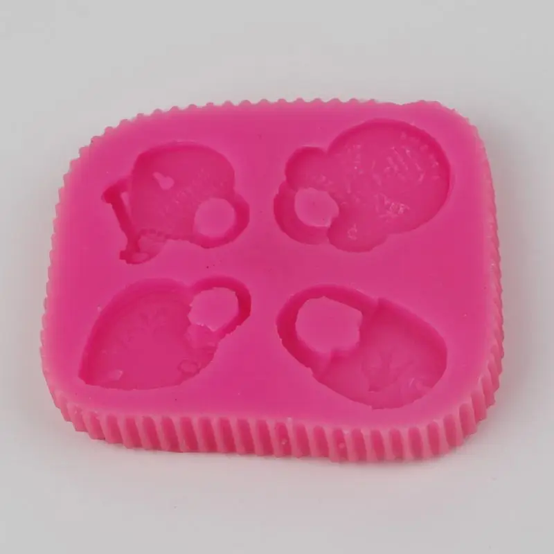 Heart-shaped silicone cake mold lock non-stick cooking utensils fondant sugar craft chocolate soap molds
