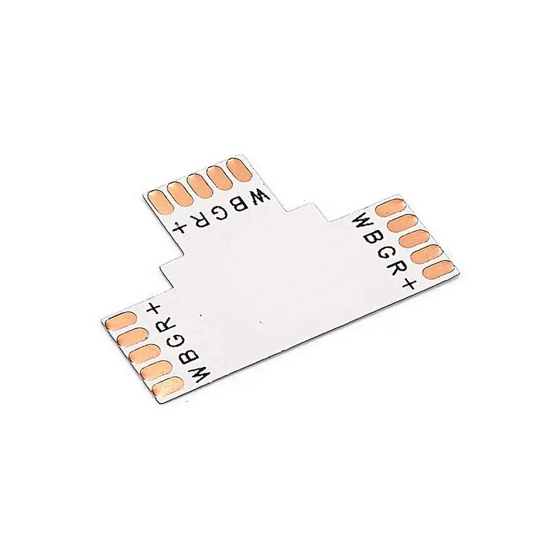 Коннектор RGBW Cross L T Angle Cornor для светодиодных лент SMD 5050 RGBWW 5 шт. 10 мм контактов|rgbw led