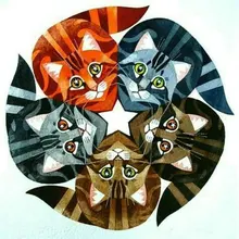 Полный квадрат дрель diy 5d алмаз абстрактного cat pattern животных 3d Кристалл бриллиантовой вышивки мозаичного искусства украшения