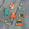 Amusement animaux paresseux série Badges broches mignon surnom Flash Denim émail épinglettes cadeaux pour fans amis bijoux en gros ► Photo 3/6