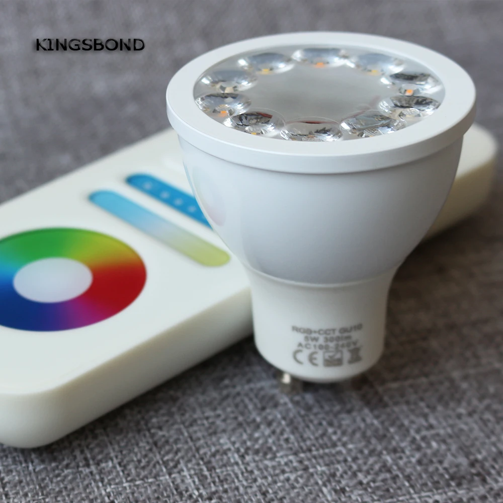 Фонарь светодиодный 220 В 2 4 г РЧ 5 Вт GU10 RGBW RGB + CCT с регулируемой яркостью|led lamp light|lamp