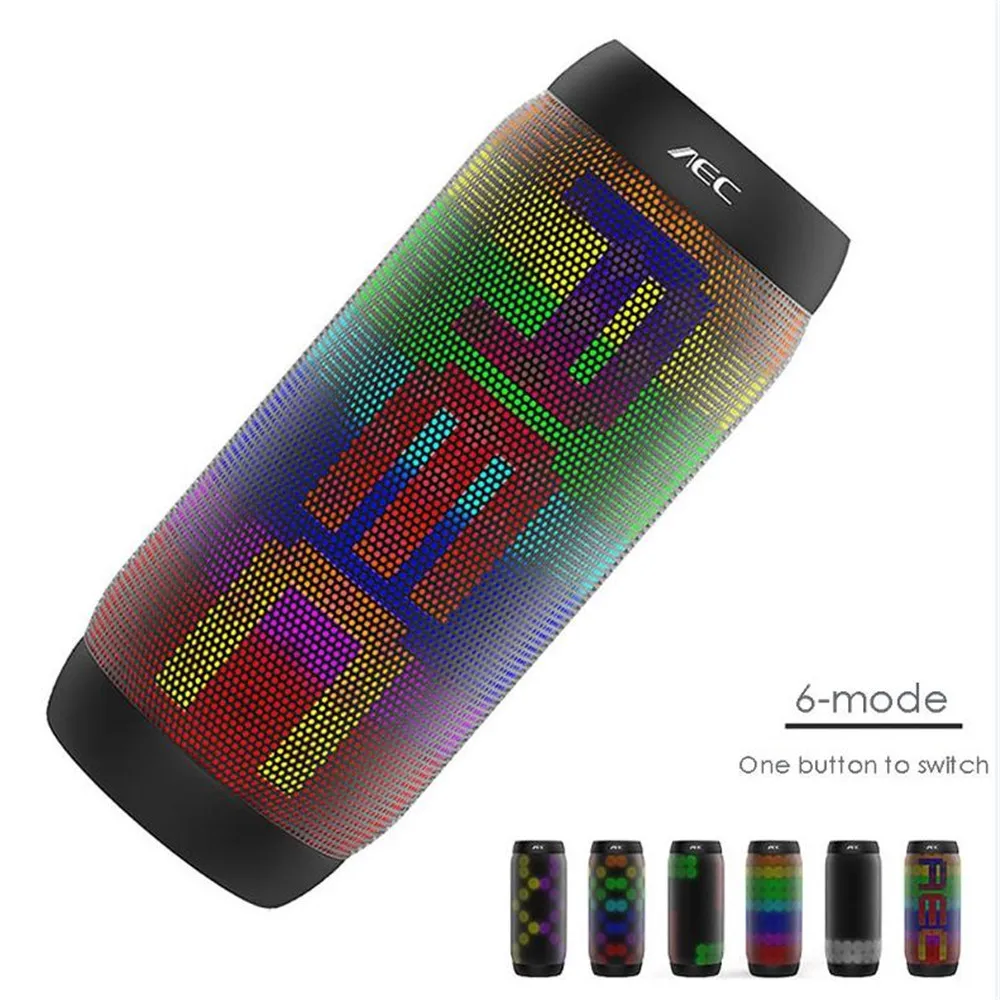 Waterproof Portable Bluetooth Speaker NFC BQ-615 Pro Wireless Bass Mini Flashing Light With FM Radio MIC Support TF Card | Электроника