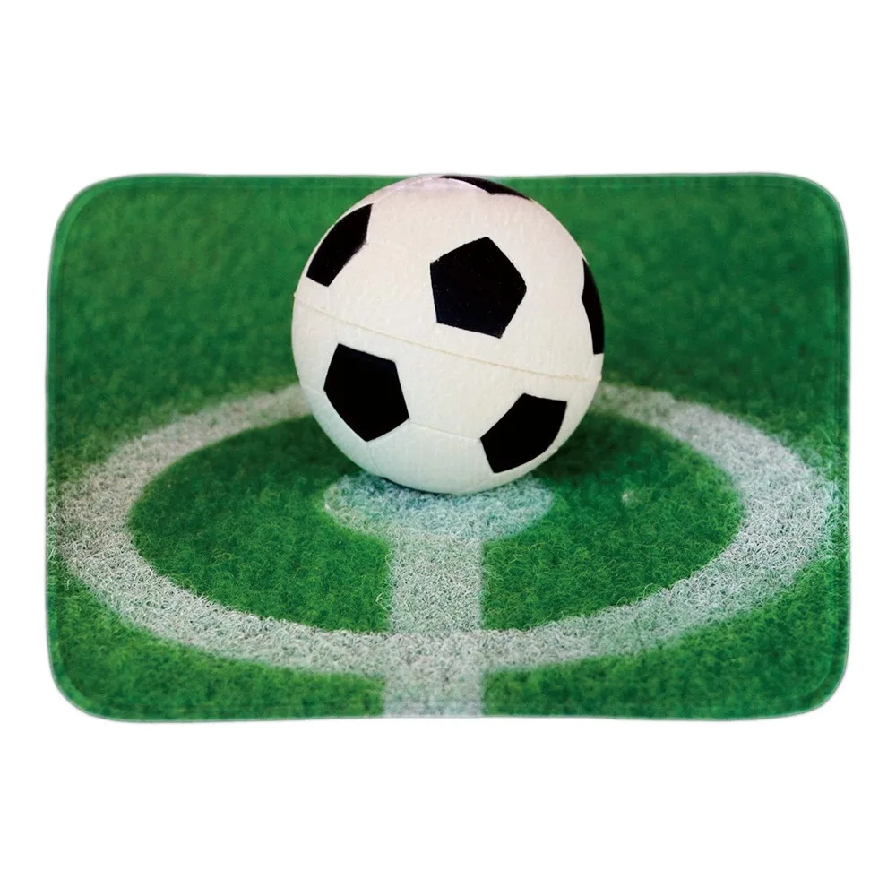 Football Game Doormat Entrance Floor Mat Sport Ball Doormat Rug Indoor