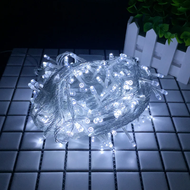 10M 20M Waterproof 220V EU Plug Holiday Decorate String Lights RGB 100 Led 200 Leds For Christmas Party Wedding Holiday Lighting (6)